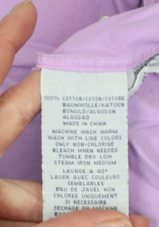 Ralph Lauren Men's Purple Button-Down Slim Fit Cotton Shirt XL