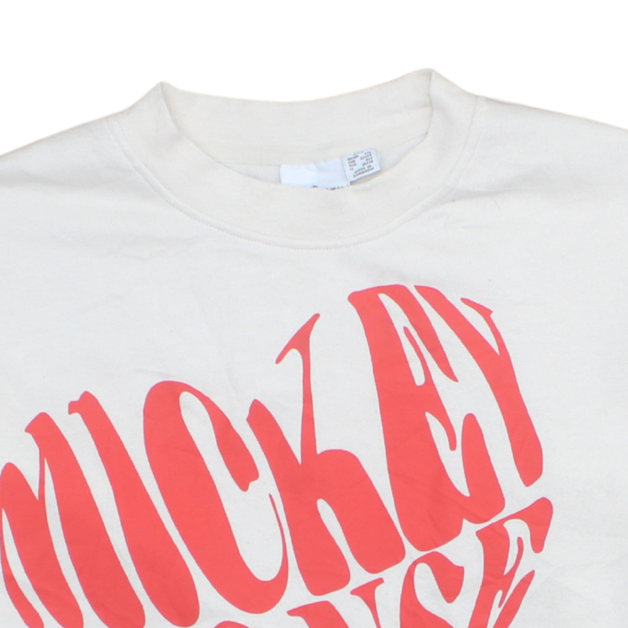 Primark Disney Women's White Mickey Mouse Pullover Sweatshirt 2XS