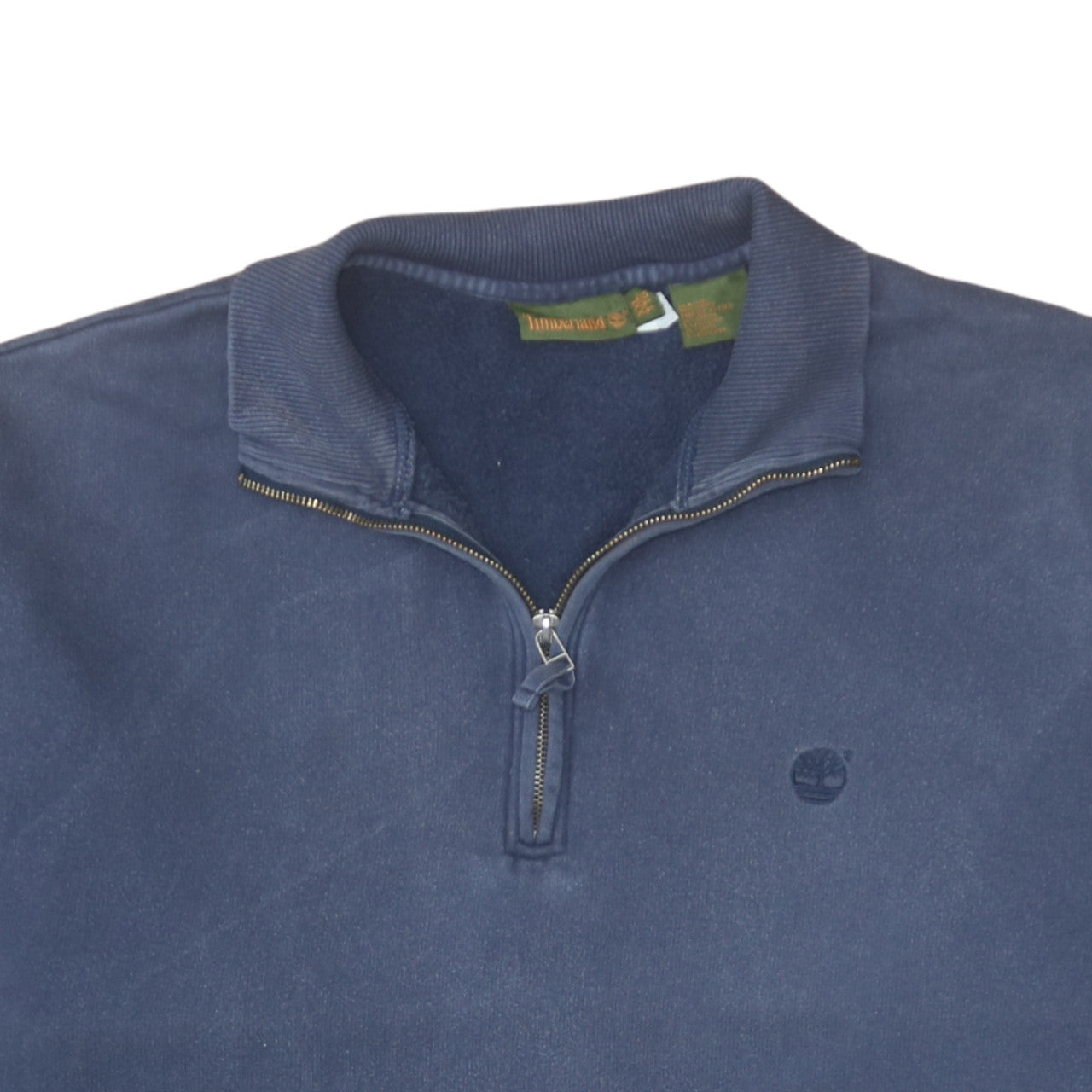 Timberland Men’s Blue 1/4 Zip Fleece Sweatshirt 2XL Regular Fit
