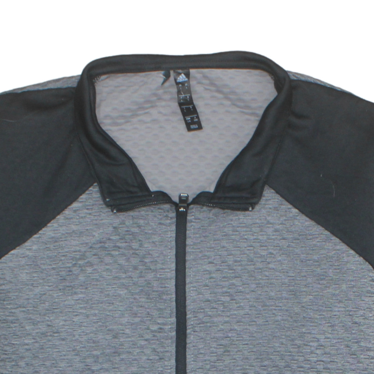 Adidas Men's Grey Full Zip Sports Sweatshirt Size L