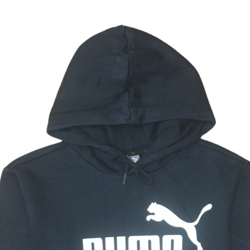 Puma Mens Black Pullover Hoodie Size S Hooded Fleece Sweatshirt