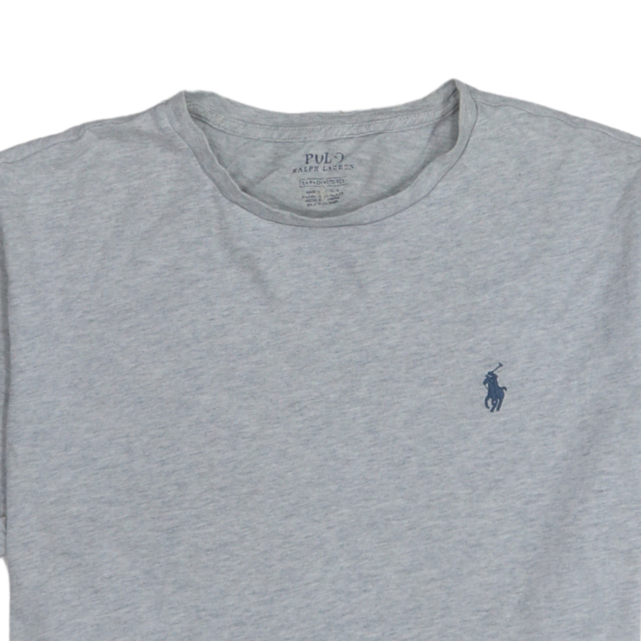 Ralph Lauren Men's Grey Crew Neck Short Sleeve Cotton T-Shirt S
