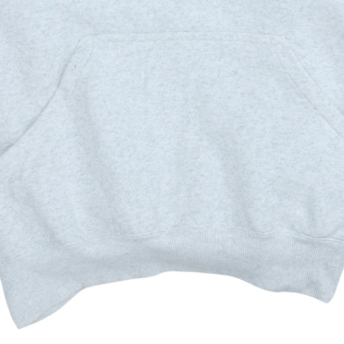 Nike Men Grey Pullover Hoodie L Regular Fit Fleece Sweatshirt