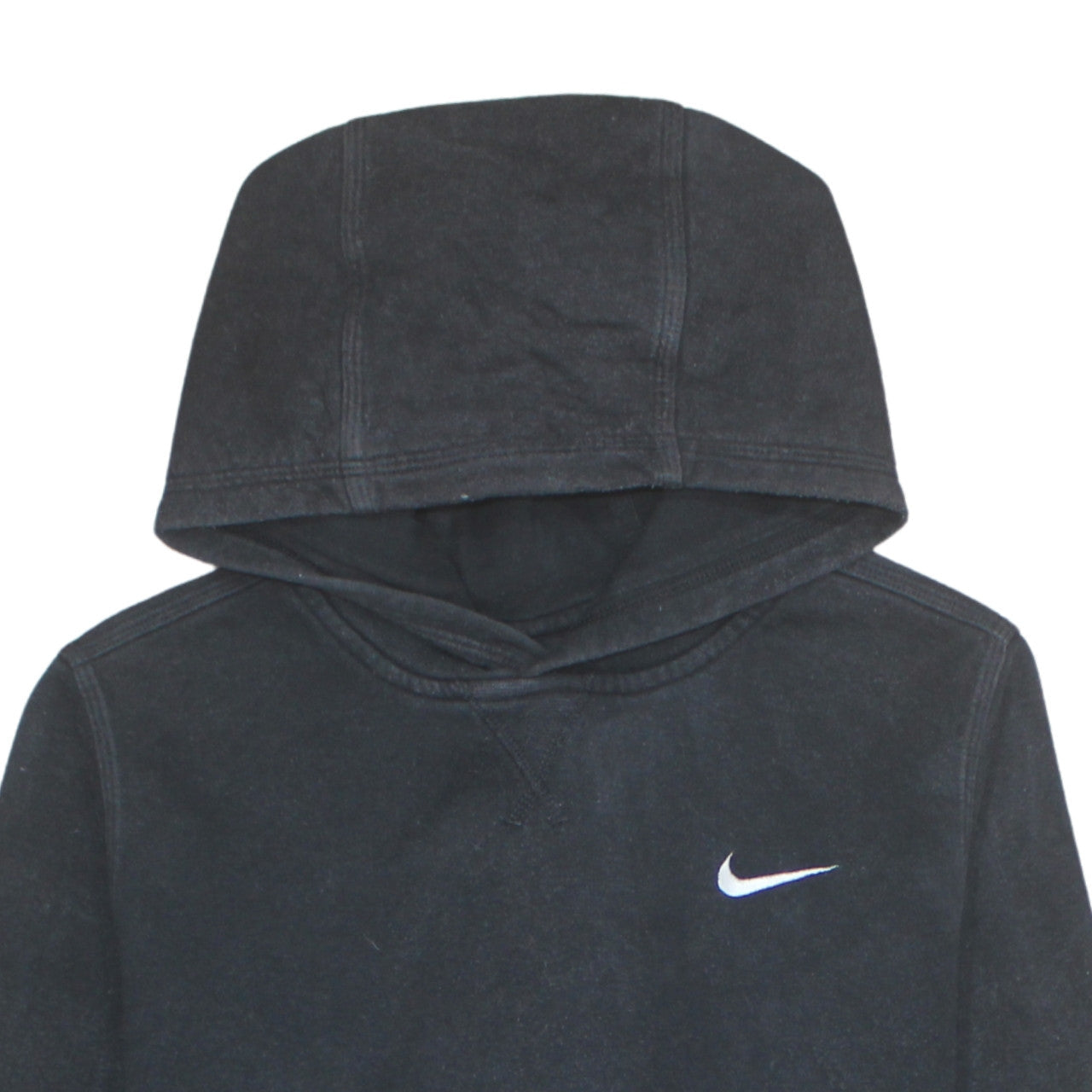 Nike Teens Black XL Pullover Hoodie with Logo Pocket Sportswear