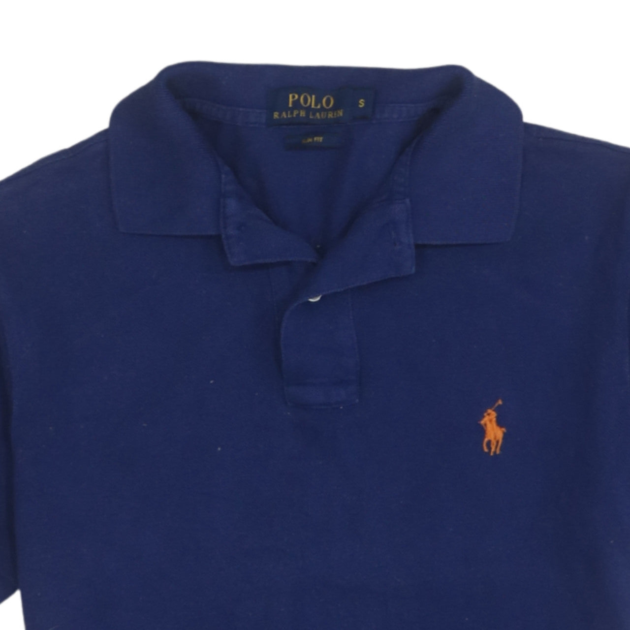Ralph Lauren Men’s Blue Slim Fit Cotton Polo Shirt Size S