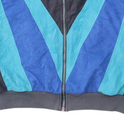 Adidas Men's Blue Vintage Bomber Sports Jacket L 42in Full Zip