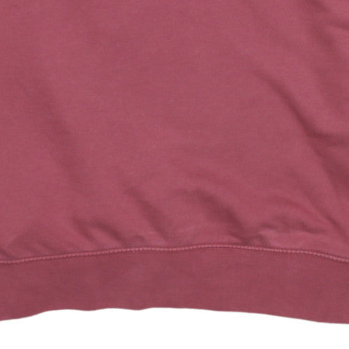 Nike Womens Pink 1/4 Zip Pullover Sweatshirt XS Oversized Fit