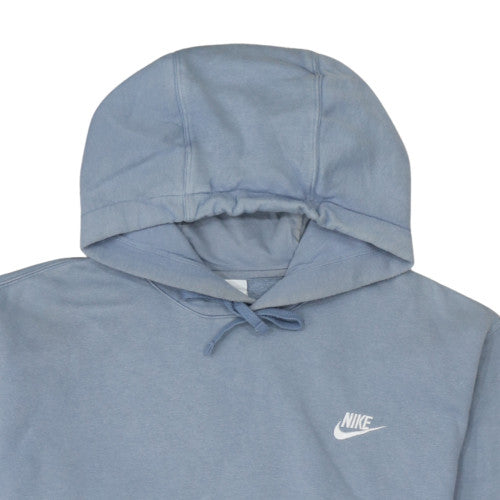Nike Women's Blue Pullover Hoodie Size M Cotton Blend Sweatshirt