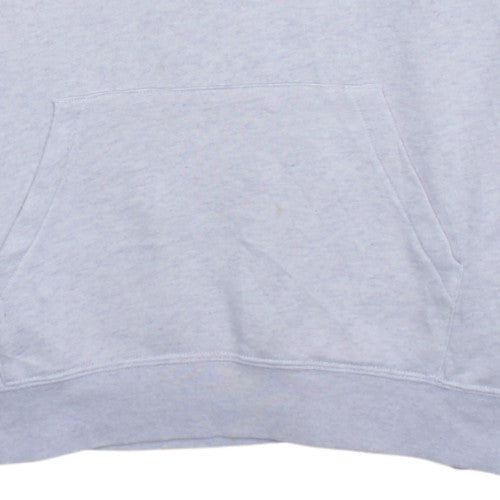 Nike Men Grey Pullover Hoodie M Regular Fit Fleece Sportswear
