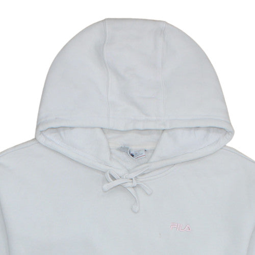 Fila Women’s White Pullover Hoodie Size L Cotton Blend