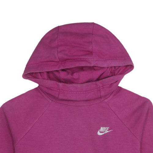Nike Womens Pink Pullover Hoodie Small Cotton Blend Casual