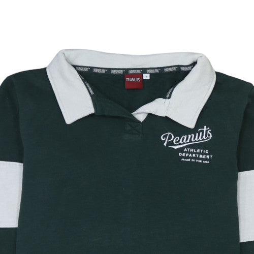 Next Peanuts Womens Green Cotton Pullover Sweatshirt UK 10