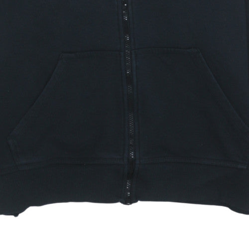 Nike Men's Black Full Zip Fleece Hoodie M Regular Logo Sportswear