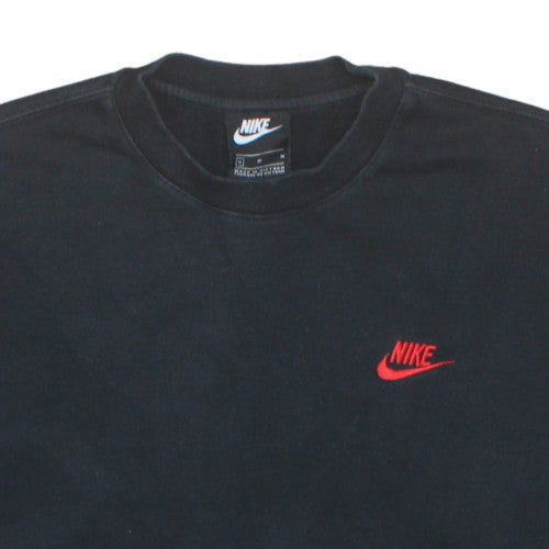 Nike Men's Black Crew Neck Pullover Sweatshirt M Sports Logo