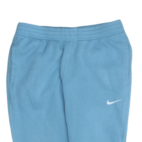 Nike Women Blue Jogger Sweatpants M Fleece Tapered Fit