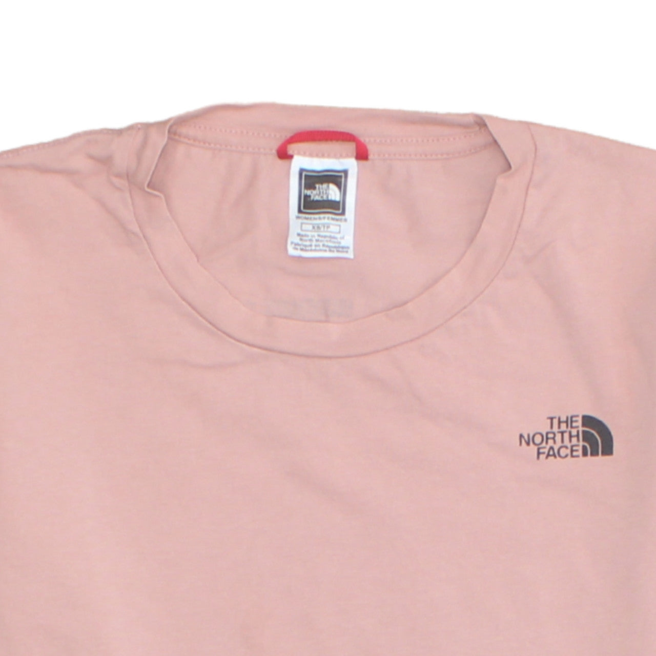 The North Face Womens Pink XS Basic Short Sleeve Cotton T-Shirt