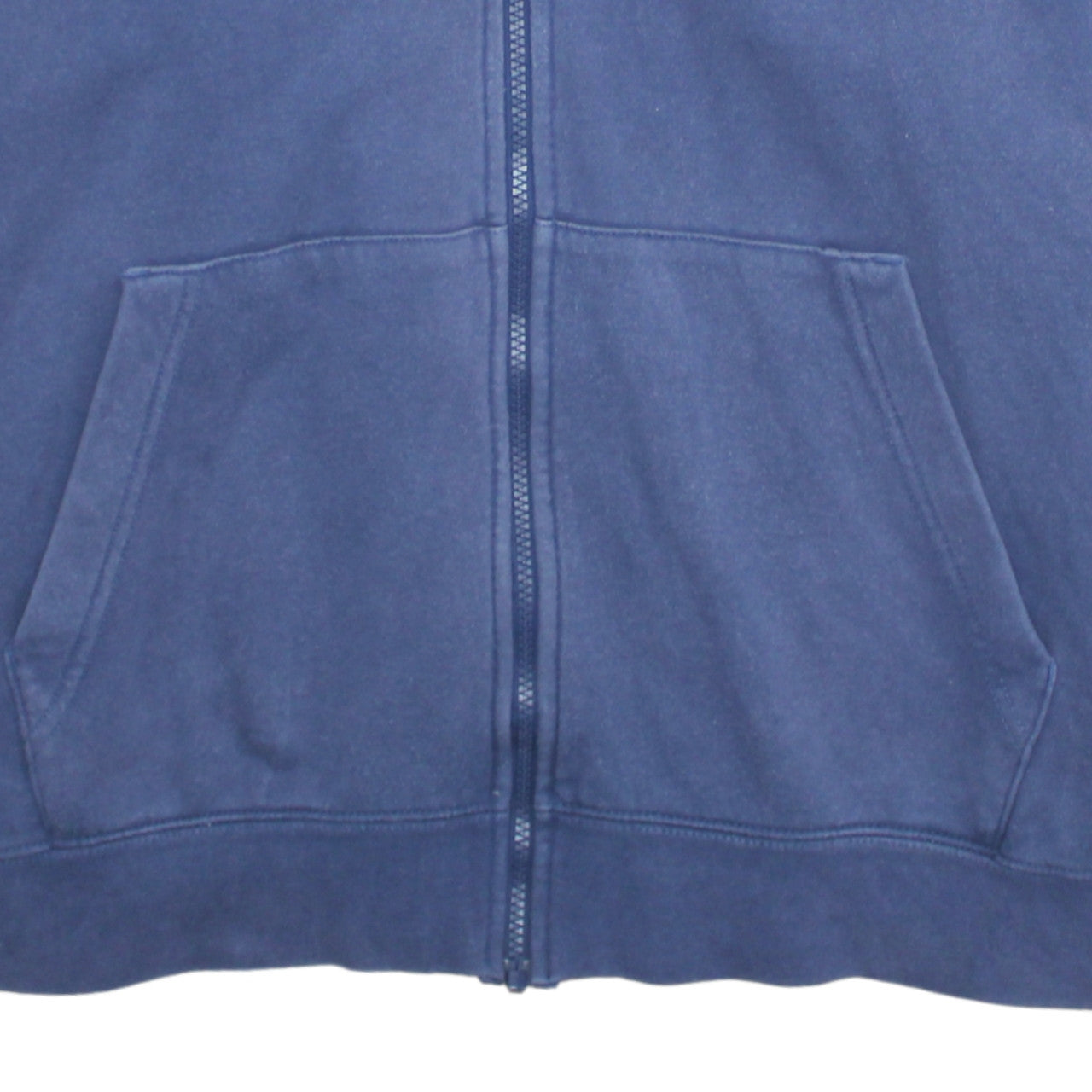 Nike Men's Blue Full Zip Hoodie XL Cotton Blend Sportswear