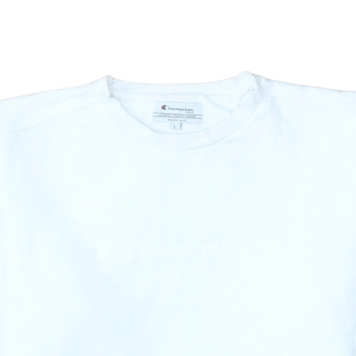 Champion Women's White Pullover Sweatshirt L Classic Fit
