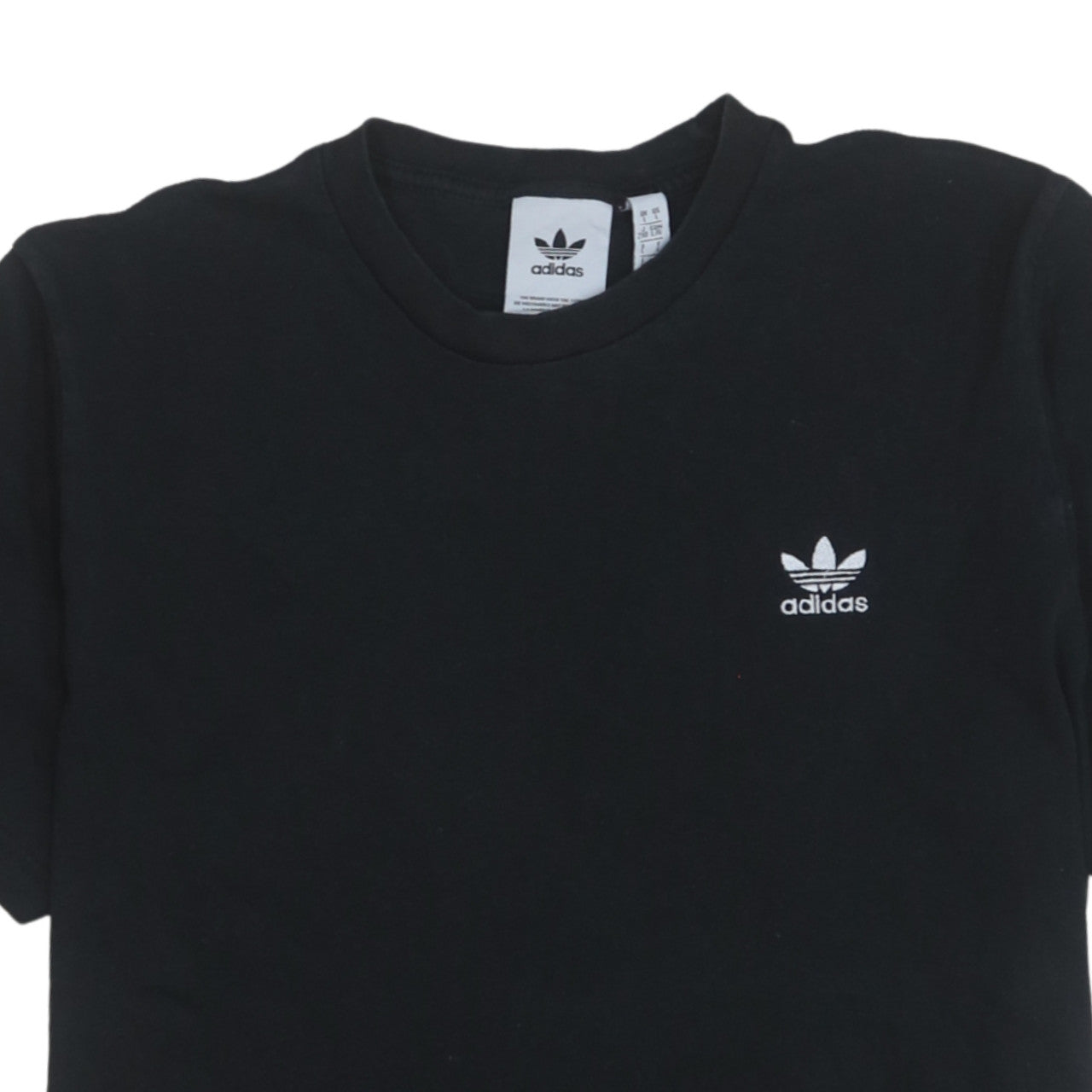 Adidas Men's Black Regular Fit Cotton Sports T-Shirt Size L