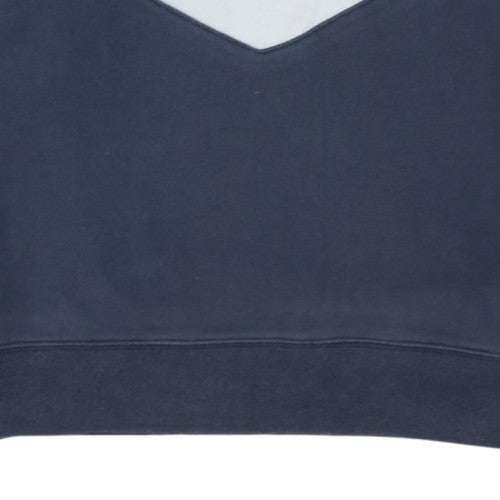 Diesel Women’s Pink Navy Colourblock Pullover Hoodie Size S