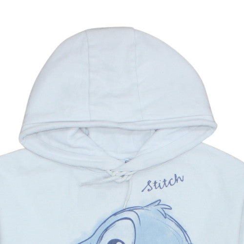 Disney Women’s White Stitch Hoodie Size S Pullover Fleece Primark