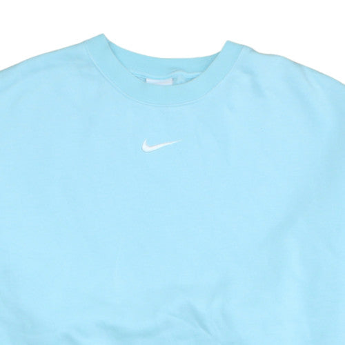 Nike Women Blue Crew Neck Pullover Sweatshirt M