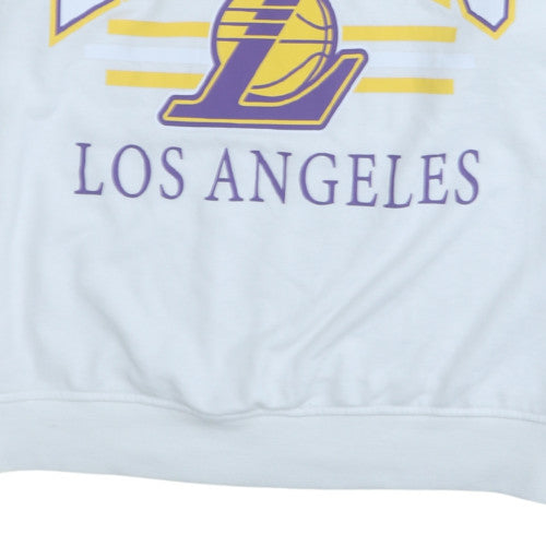 NBA Los Angeles Lakers White Sweatshirt Women XL Pullover Classic Sportswear