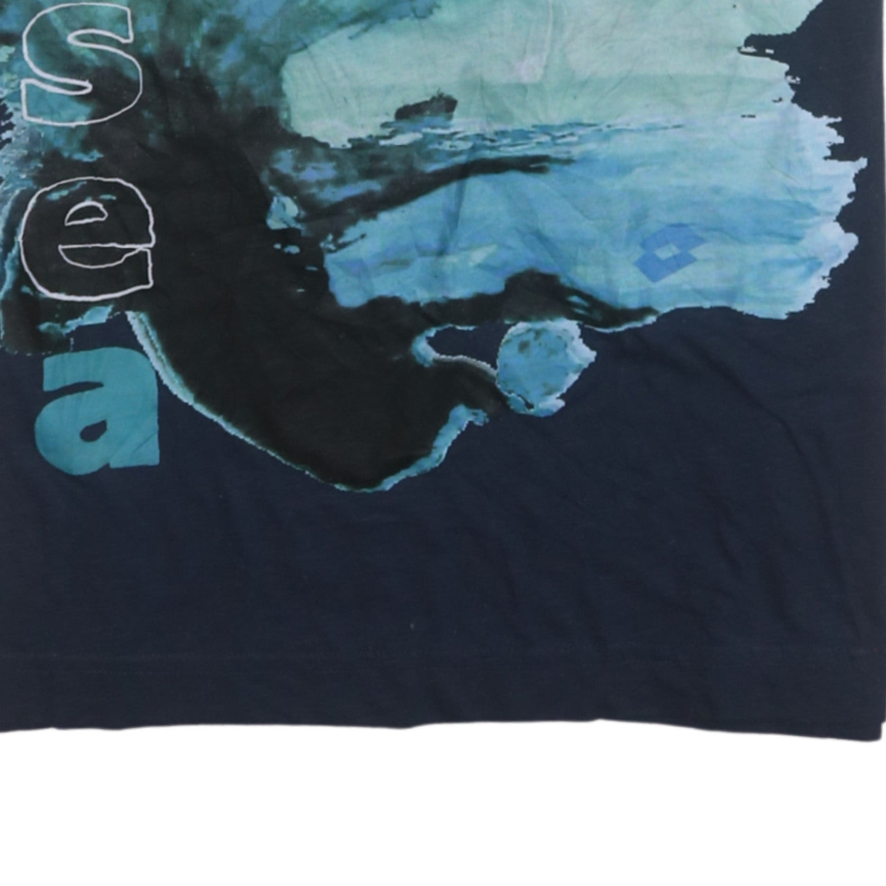 Lotto Men's Blue XL Graphic Sea Print Cotton T-Shirt