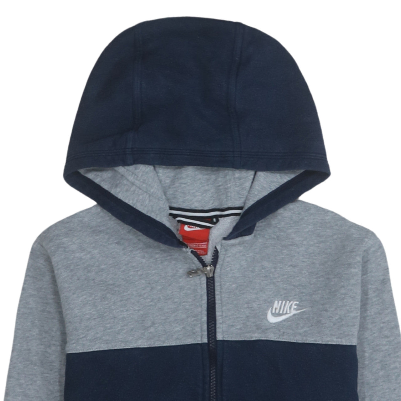 Nike Boys Blue & Grey Full Zip Hoodie XL 13-15 Years Fleece Sportswear