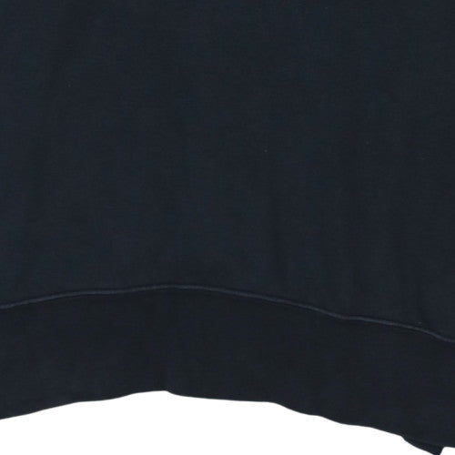 Nike Men Black Pullover Hoodie L Regular Fit Sportswear