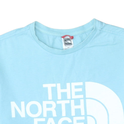 The North Face Men's Blue Graphic Print Crew Neck Cotton T-Shirt M