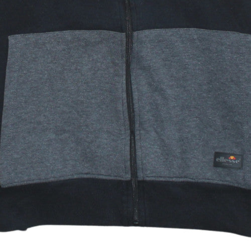 Ellesse Men's Black Full Zip Hoodie S Regular Logo Style