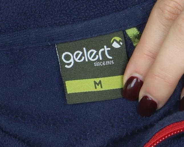 Gelert Men Blue Full Zip Fleece Jacket Size M Outdoor Wear