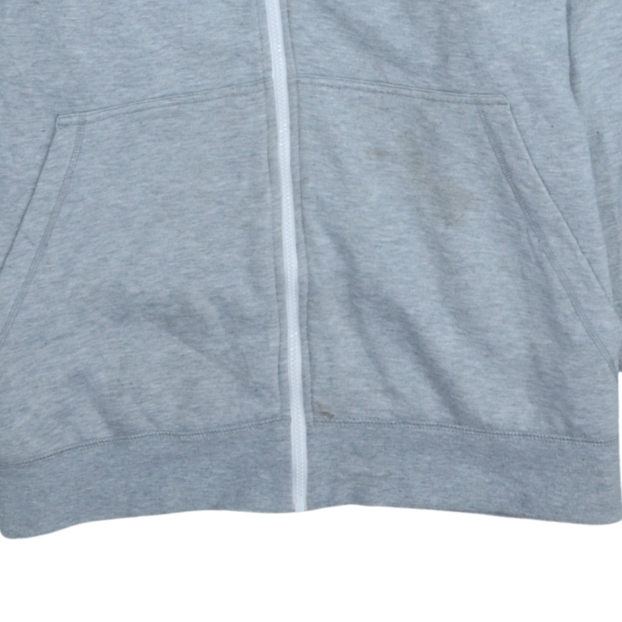 Adidas Men's Grey 2XL Full Zip Hooded Sports Fleece Hoodie