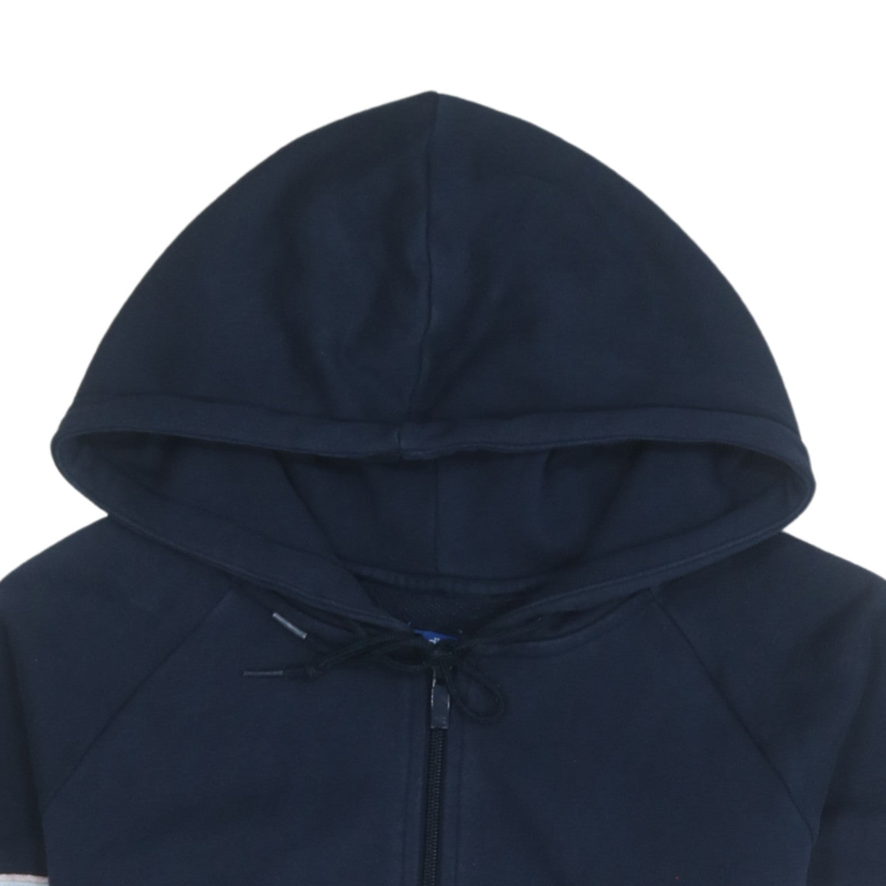 Adidas Womens Navy Blue 1/4 Zip Hoodie Size 10 Cotton Blend Casual