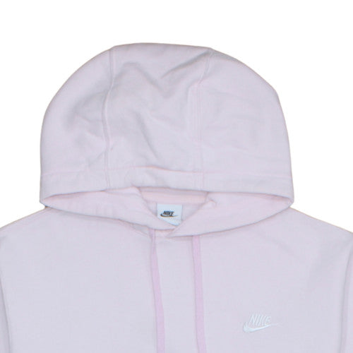 Nike Women Pink Pullover Hoodie Large Cotton Blend Casual