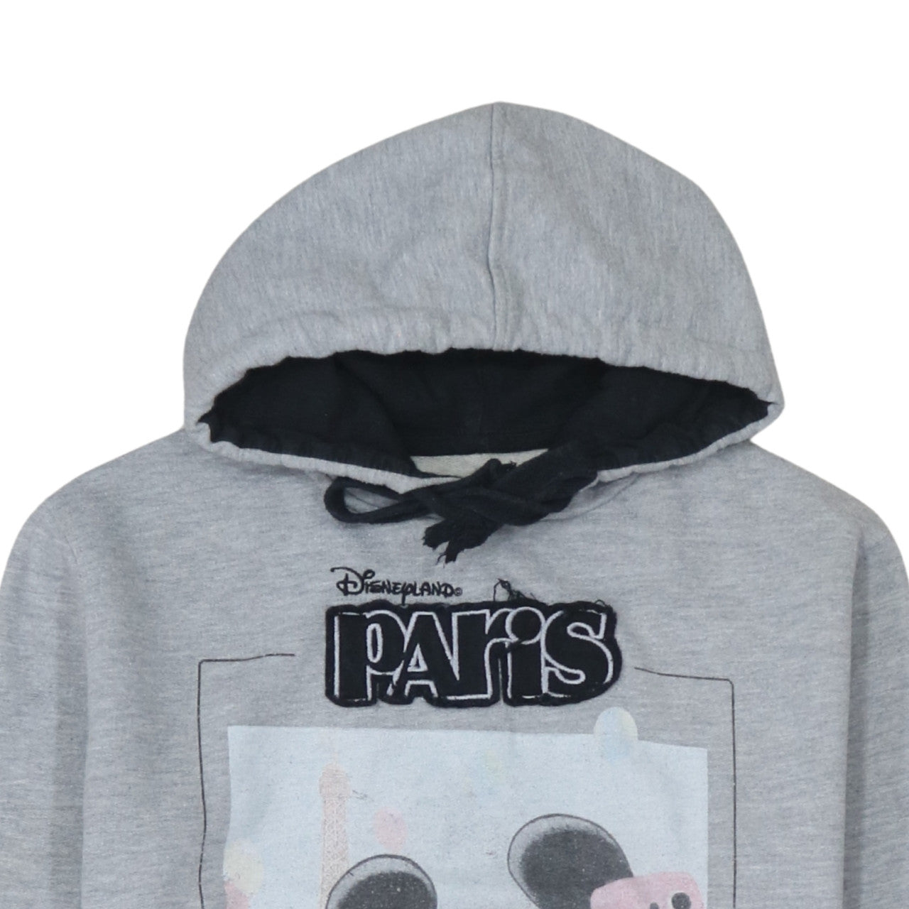 Disneyland Paris Women Grey Mickey Mouse Pullover Hoodie Size M
