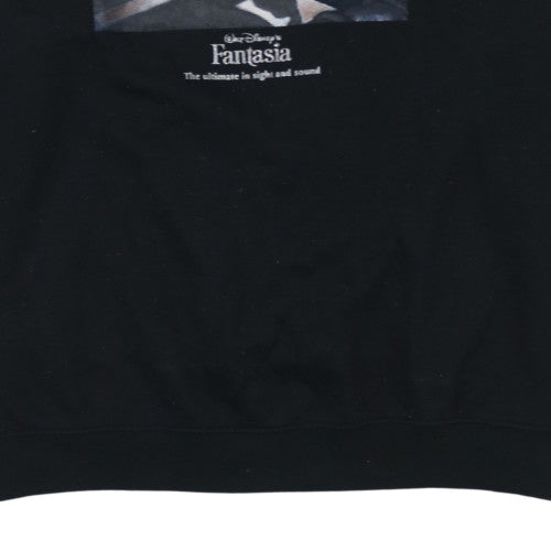 H&M Divided Disney Women Black XL Pullover Sweatshirt Mickey Fantasia