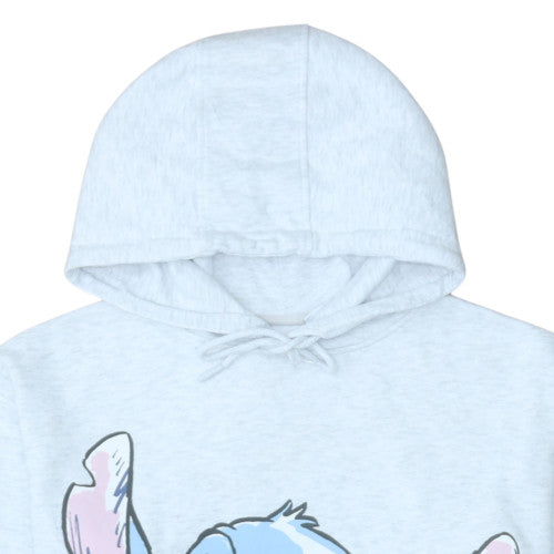 Disney Stitch Womens Light Grey Hoodie Size S Primark Cares Pullover
