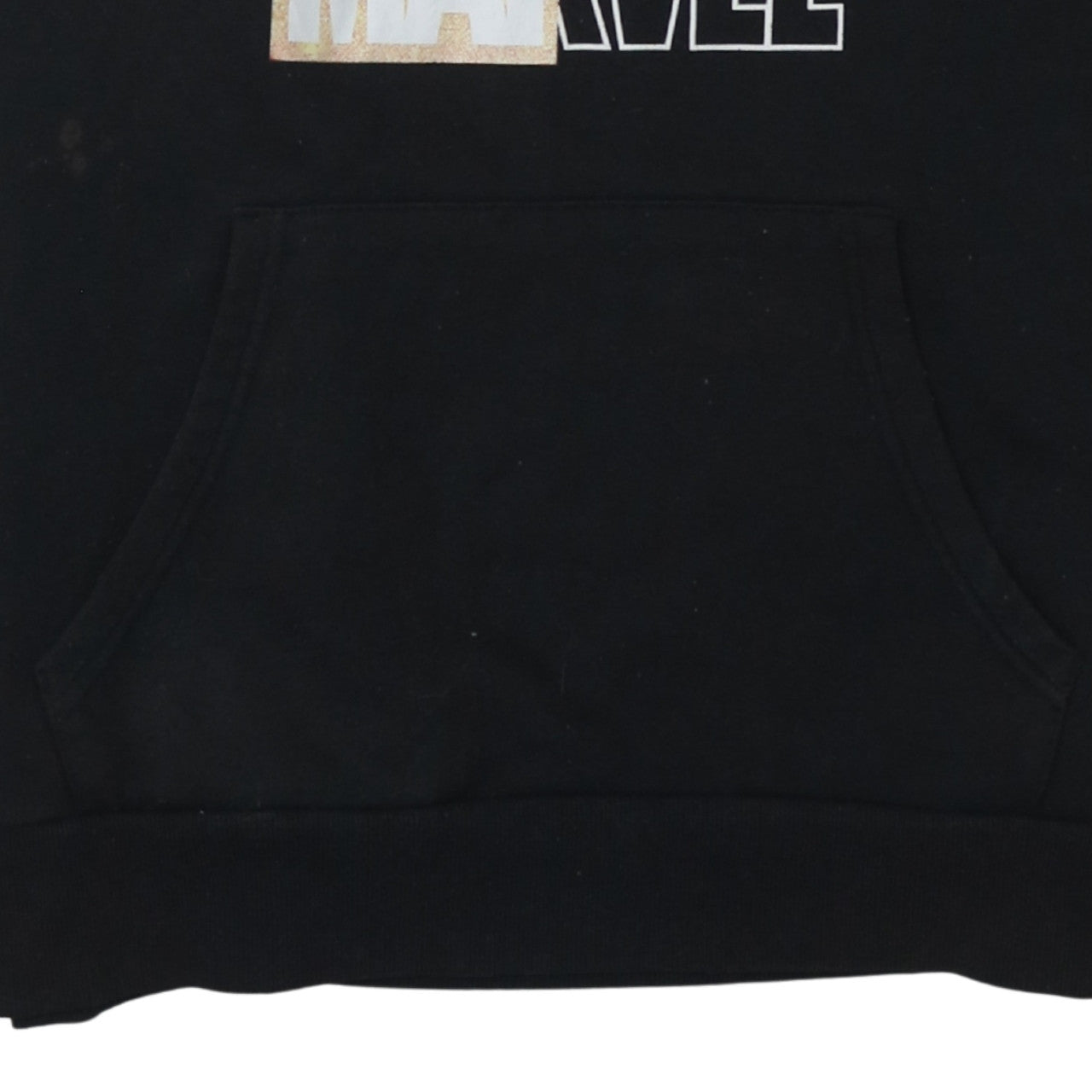 Marvel Men's Black XL Pullover Hoodie with Logo Graphic Print