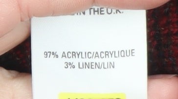 Marks and Spencer St Michael Men's Brown Argyle Knit XL Jumper