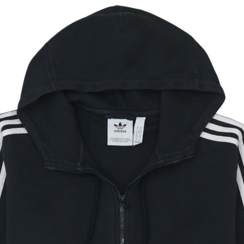Adidas Mens Black XS Full Zip Hooded Sweatshirt Fleece Hoodie