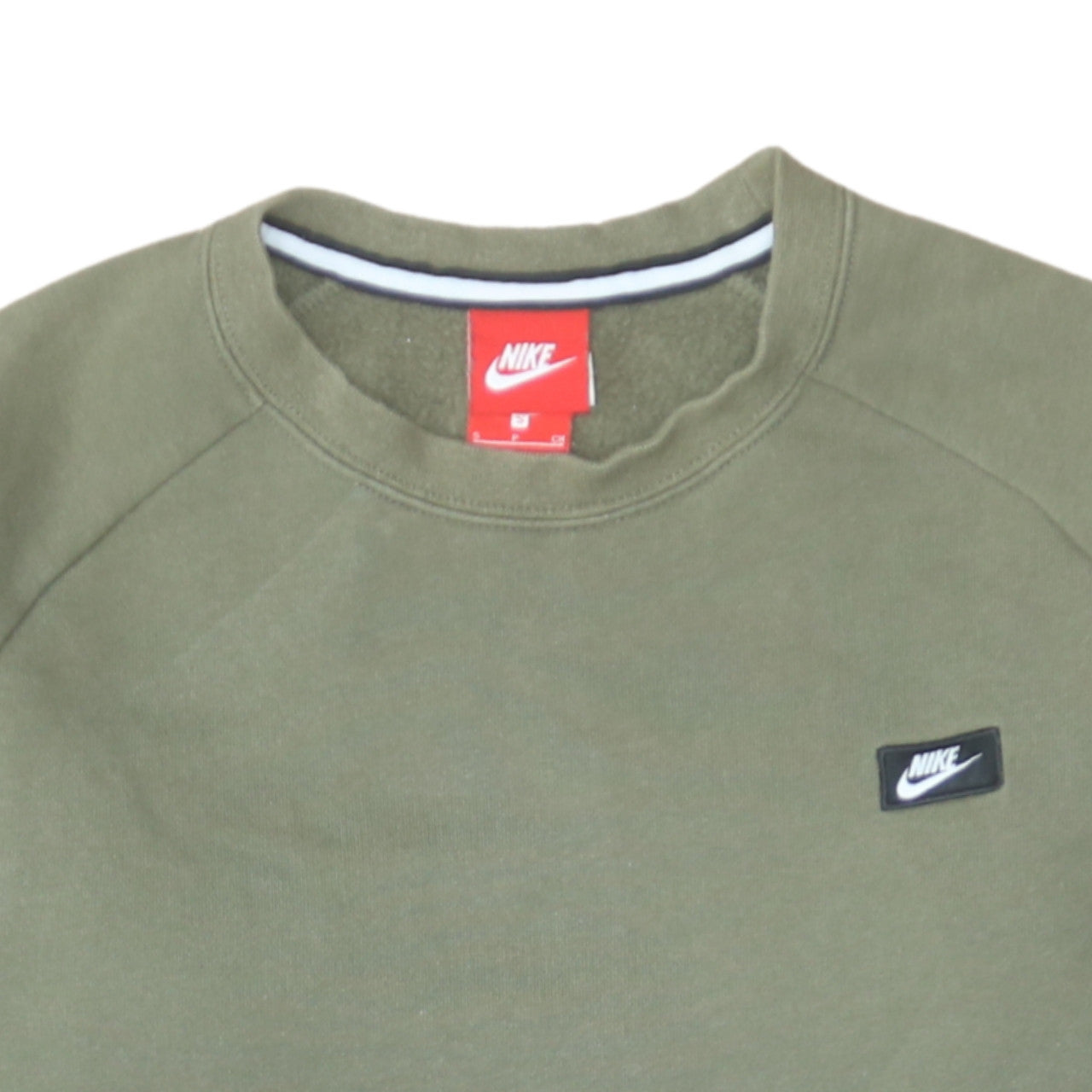 Nike Men’s Green Crew Neck Pullover Sweatshirt Size S Regular Fit