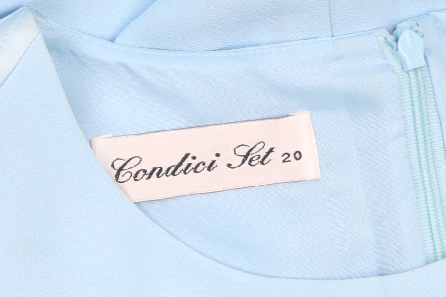 Condici Women Blue Sheath Knee Length Dress Size 20 Formal Wedding