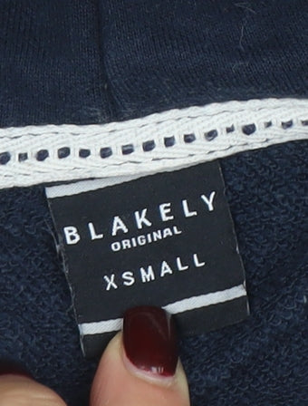 Blakely Original Men’s Blue XS Pullover Hoodie with Logo