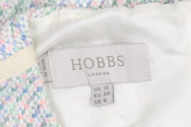 Hobbs Women Multicoloured Size 10 Shift Tweed Knee Length Dress