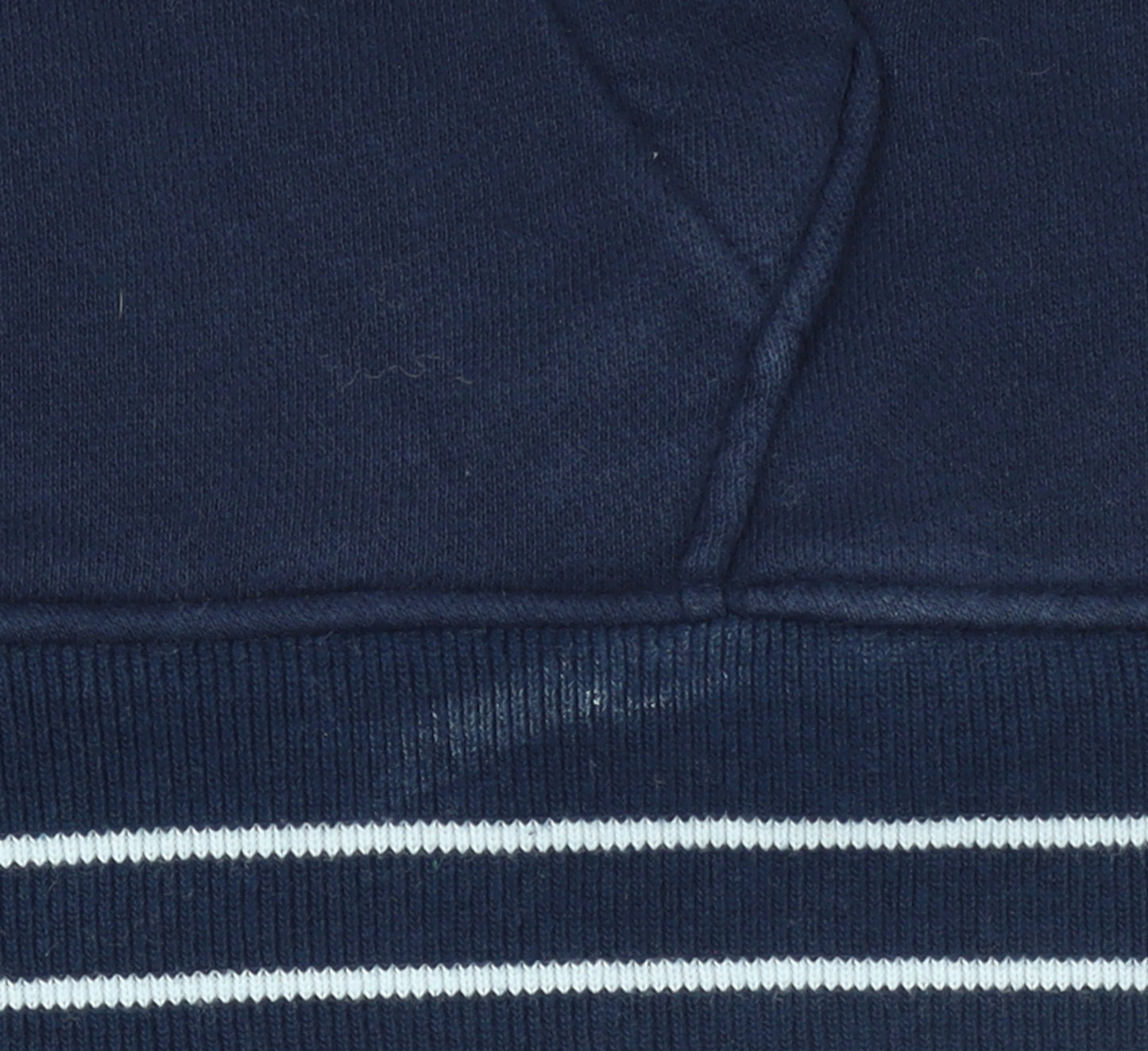 Hollister Men's Blue Pullover Hoodie L Fleece Logo Sweatshirt