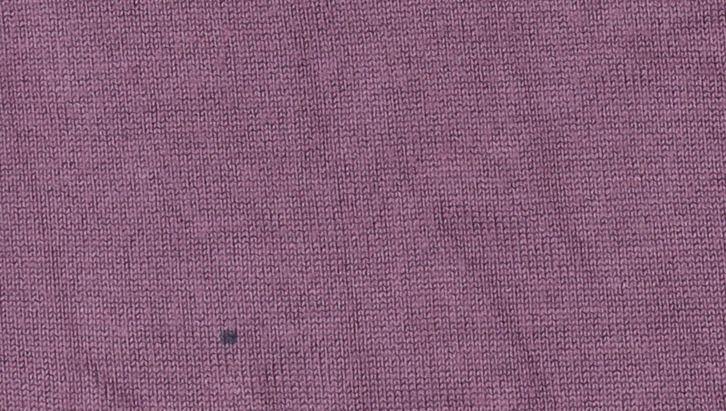 Saint Tropez Women’s Purple Crew Neck 3/4 Sleeve Relaxed Jumper M
