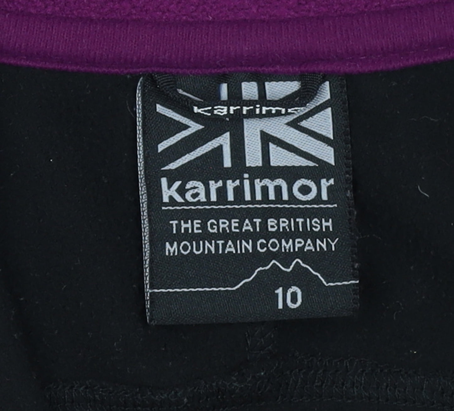 Karrimor Women Black Fleece 1/4 Zip Pullover Sweatshirt Size 10
