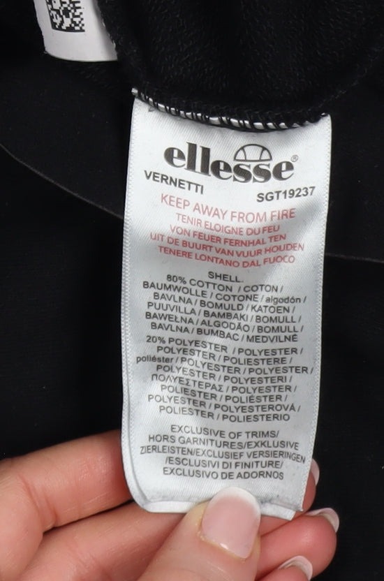 Ellesse Womens Black UK 8 Vernetti Straight Leg Jogger Sweatpants